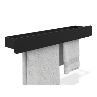 Горизонтальная вешалка Валенсия (черный муар)